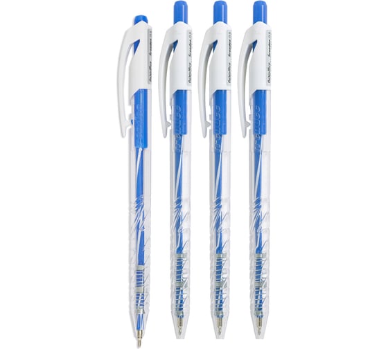 Изображение товара Автоматическая шариковая ручка Flexoffice trendee синяя, 4 шт. FO-019/41-4B