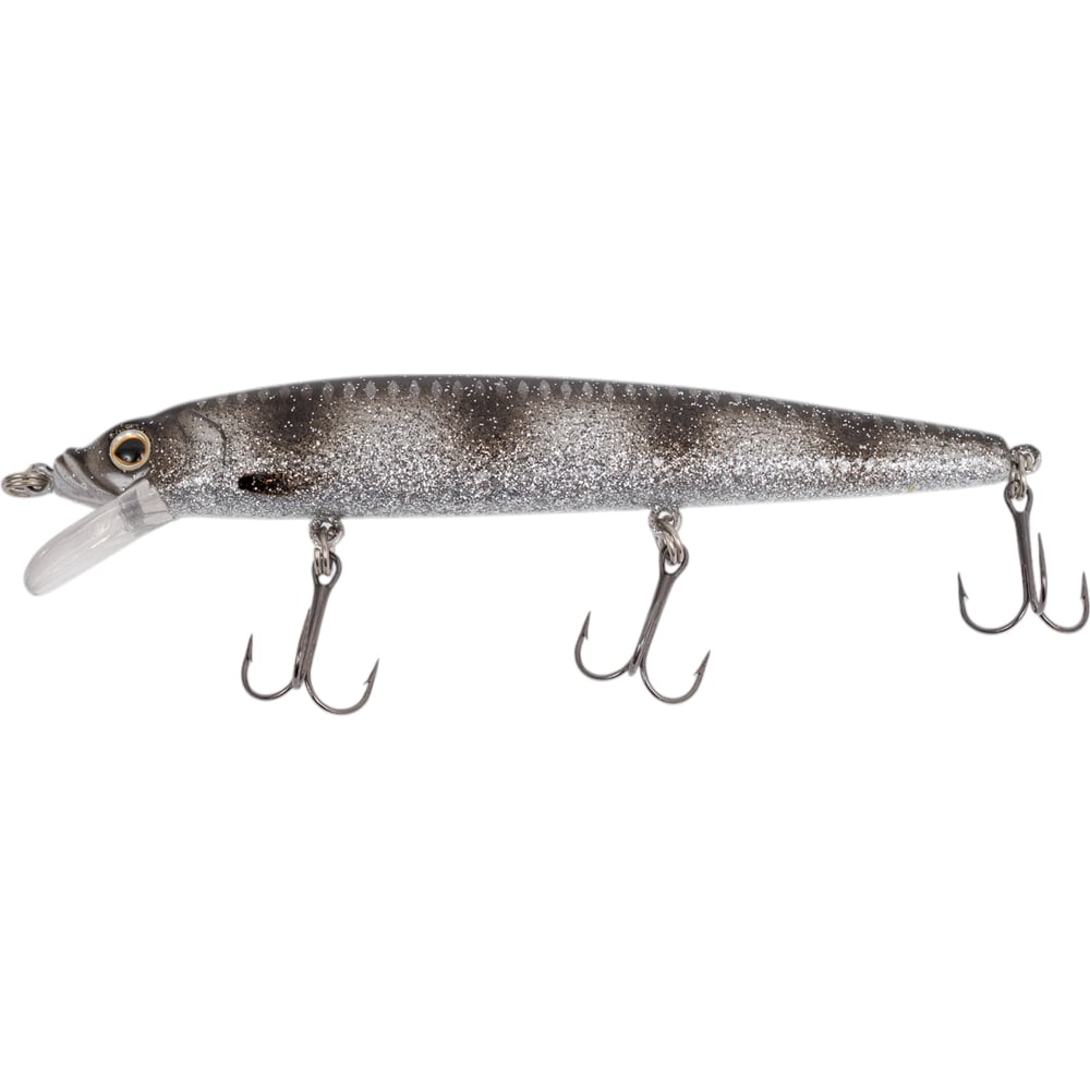 Изображение товара Воблер Strike Pro Alpha Minnow 115 A249F-3D Silver Spotted Bullhead