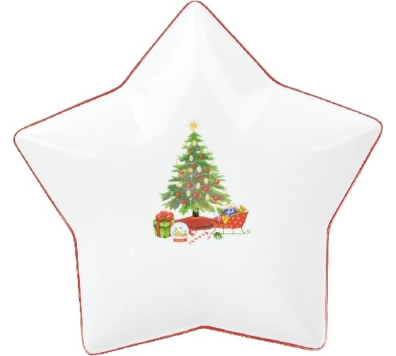 Изображение товара Набор фигурных тарелок-блюд для сервировки Nouvelle magic of christmas звезда, 2 шт., 25x24 см 1620121-Н2