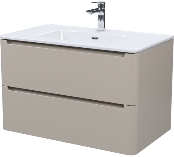 Изображение товара Тумба с умывальником IDDIS Edifice, подвесная, 80 см, капучино, 0108000i28 EDI80C0i95K