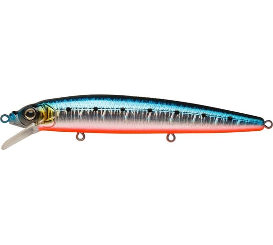 Изображение товара Воблер Strike Pro Alpha Minnow 115 цвет: A234-SBO-LU Blue Back Silver OB Fluo EG-033FA234-SBO-LU