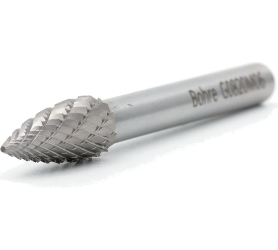 Изображение товара Борфреза твердосплавная Bohre сфероконическая с заостренным концом, тип G 08-20-М-06-L65 КБ001430