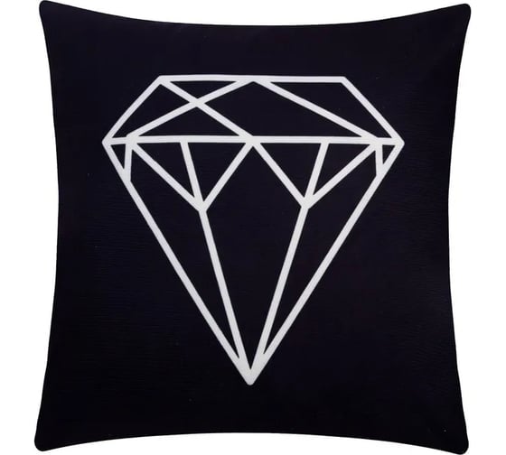 Изображение товара Чехол на подушку Этель Геометрия Алмаз 40х40 см, велюр 7061205