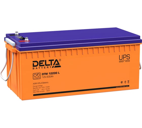 Изображение товара Батарея аккумуляторная Delta DTM 12200 L