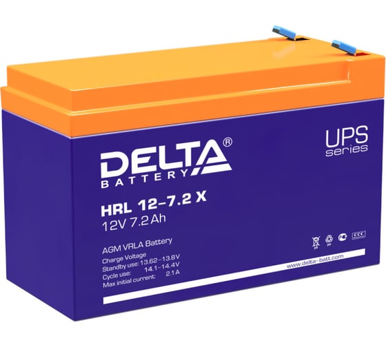 Изображение товара Батарея аккумуляторная Delta HRL12-7.2 Х