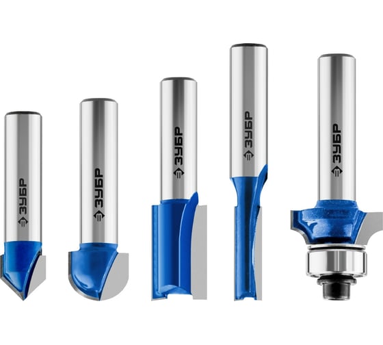 Изображение товара Набор фрез по дереву ЗУБР Профессионал 5 шт 28795-H5