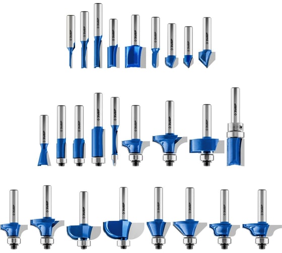 Изображение товара Набор фрез по дереву ЗУБР Профессионал 26 шт 28796-H26