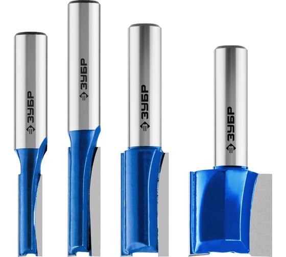 Изображение товара Набор фрез по дереву ЗУБР Профессионал 4 шт 28795-H4-1