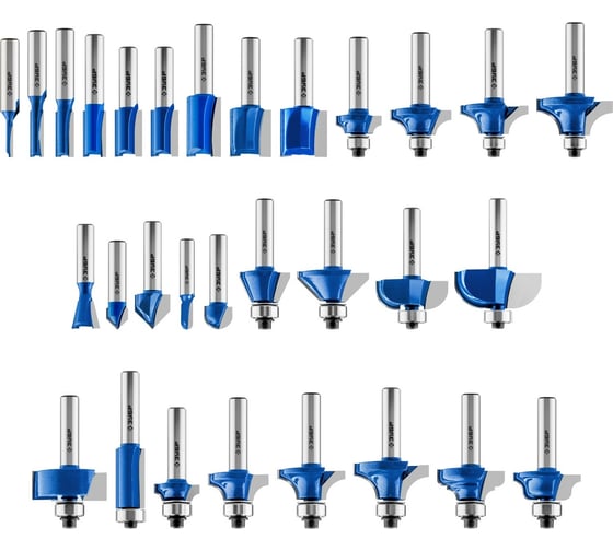 Изображение товара Набор фрез по дереву ЗУБР Профессионал 30 шт 28796-H30