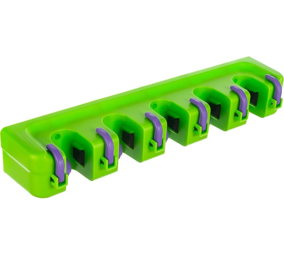 Изображение товара Настенный держатель для садового инструмента, 5 ячеек, 6 крюков PALISAD 68300