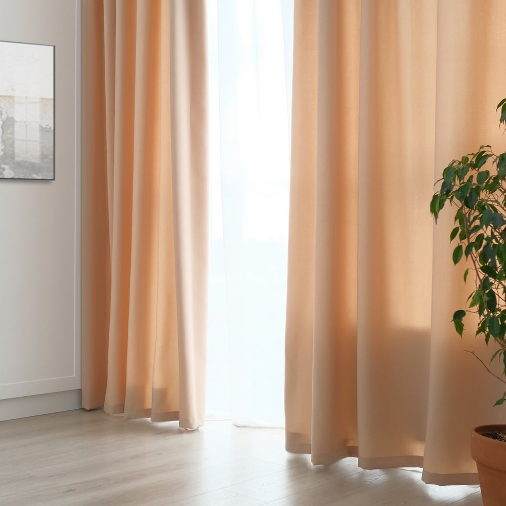 Портьерная штора Этель, цвет светло-бежевый 1722683 - фото 1