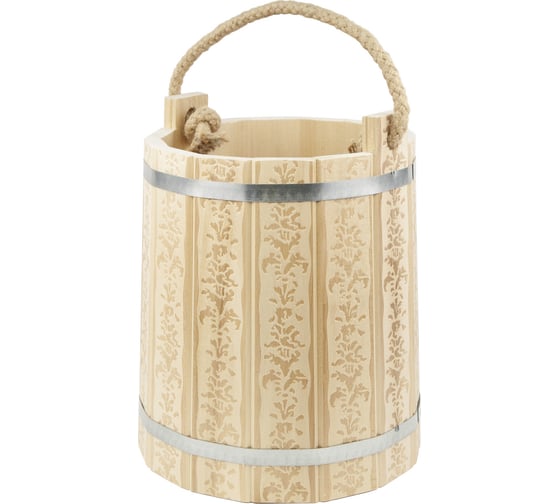 Изображение товара Ведро Банная линия 18 л, тиснение arto 12-701