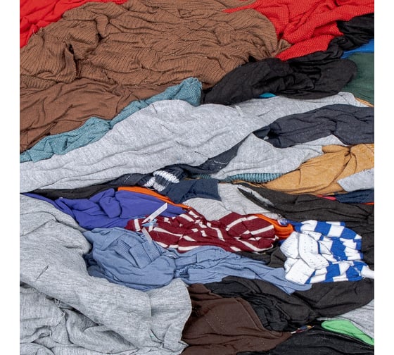 Изображение товара Ветошь Зелер трикотаж тонкий, цветной, 10 кг 2-30