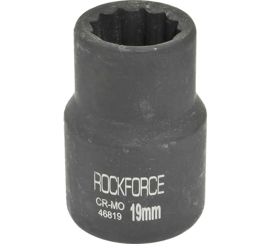 Изображение товара Головка ударная 12-граней (19 мм; 3/4") ROCKFORCE RF-46819(27132)