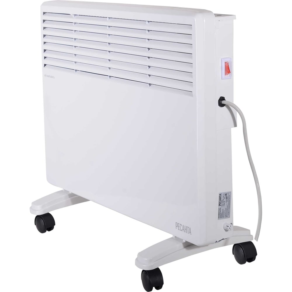 Изображение товара Конвектор Ресанта ОК-1500Е LED настенный и напольный обогреватель 1.5 кВт 15 м² черный