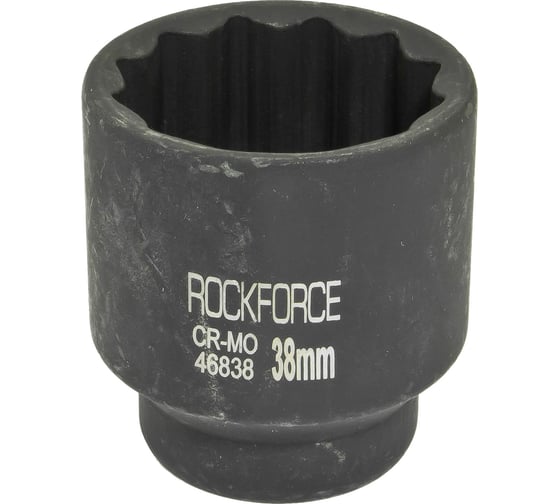 Изображение товара Головка ударная 12-граней (38 мм; 3/4") ROCKFORCE RF-46838(27141)