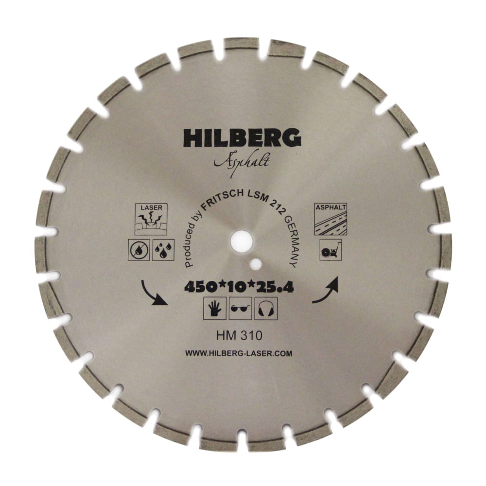 фото Отрезной алмазный диск по асфальту hilberg