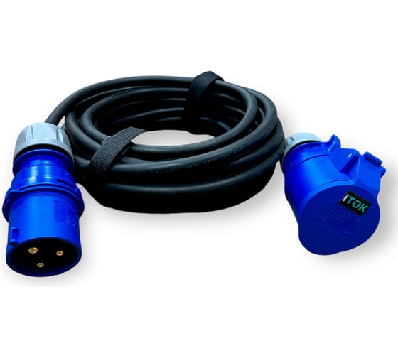 Изображение товара Удлинитель силовой iTOK тип SUS серии iCONNECT PRO промышленный однофазный КГтп-ХЛ 3х2,5 мм 16А 230В 1P+N+E IP44 ГОСТ 5 м i-CONNECT-PRO-SUS-KG-325-VR-220-3-44-5