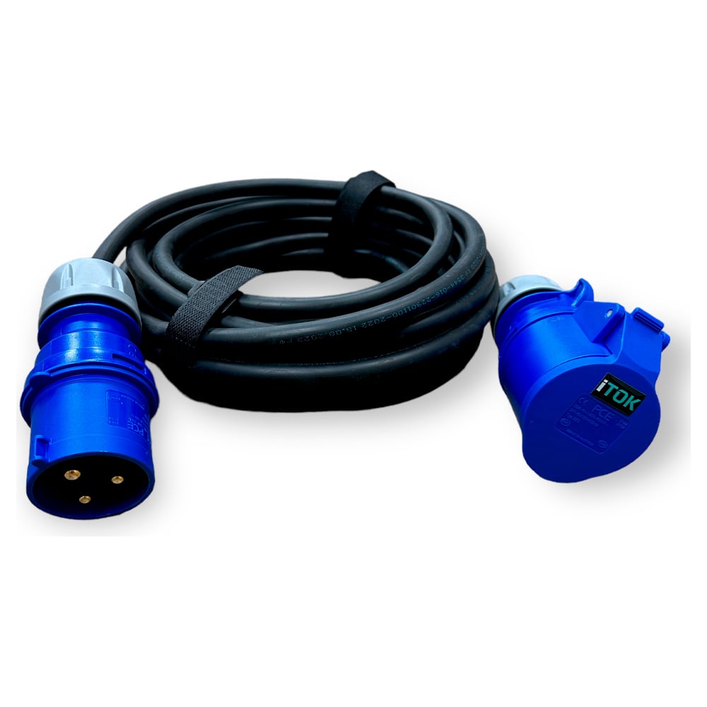 Изображение товара Промышленный удлинитель силовой iTOK SUS 10 м IP44 32А 220В однофазный