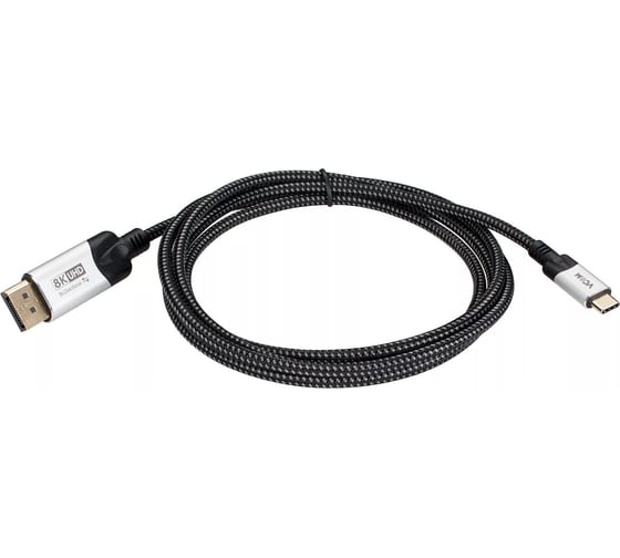 Изображение товара Кабель-адаптер VCOM displayport am - usb 3.1 type cm 8k 60hz 1.8m CU422VB-1.8