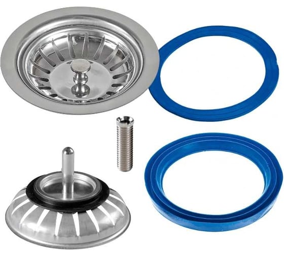 Изображение товара Универсальный набор для ремонта выпуска 3 1/2 " ORIO к мойкам с отверстием слива 90 мм РК-30