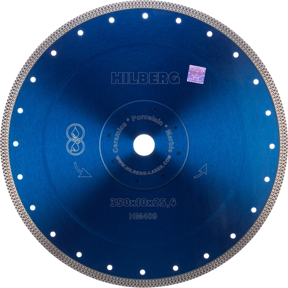 Изображение товара Диск алмазный Hilberg HM409 по керамограниту 350x25.4 мм