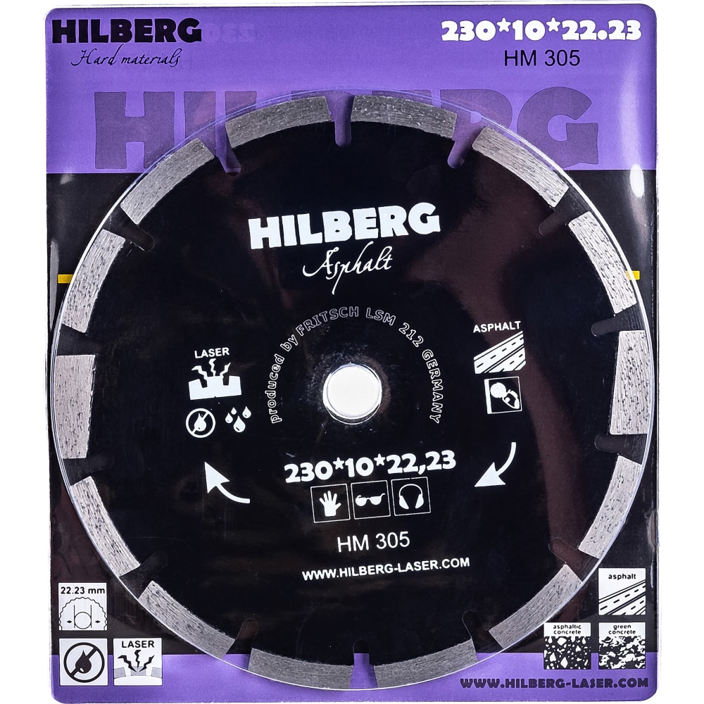 Отрезной алмазный диск по асфальту Hilberg алмазный отрезной диск асфальту diam master line 000489 350x3 0x10x25 4 мм