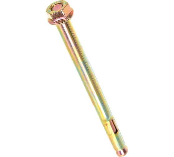 Изображение товара Анкерный болт с гайкой Зубр 10 x 125 мм, 40 шт, желтопассивированный, Профессионал 302342-10-125