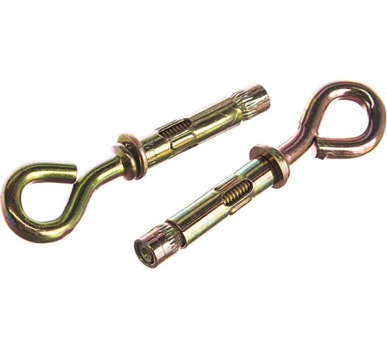 Изображение товара Анкерный болт с кольцом Зубр 8 x 40 мм, 60 шт, желтопассивированный, Профессионал 302392-08-040