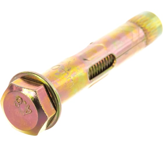 Изображение товара Анкерный болт Зубр 10 x 60 мм, 50 шт, желтопассивированный, Профессионал 302312-10-060