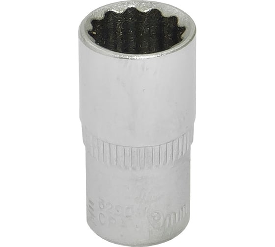 Изображение товара Головка торцевая 12-гранная (9 мм; 25 мм; 1/4"DR) ROCKFORCE RF-52909 RF-52909(26414)