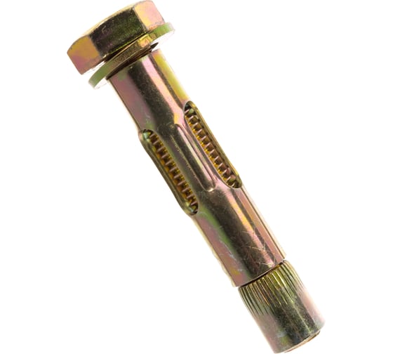 Изображение товара Анкерный болт Зубр 12 x 65 мм, 40 шт, желтопассивированный, Профессионал 302312-12-065