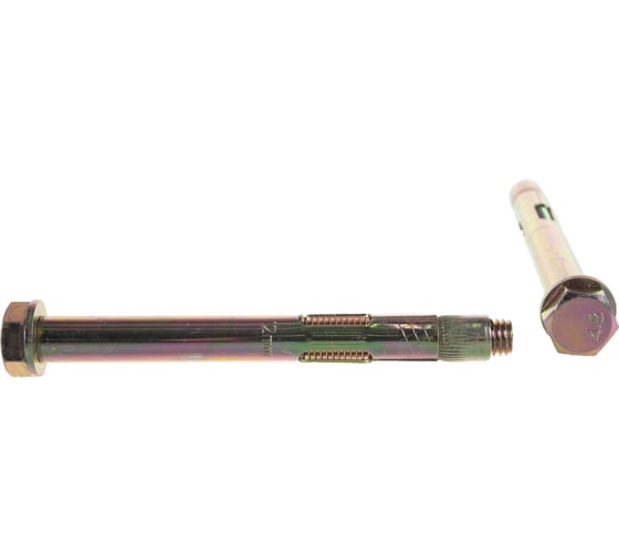 Изображение товара Анкерный болт Зубр 12 x 120 мм, 12 шт, желтопассивированный, Профессионал 302312-12-120