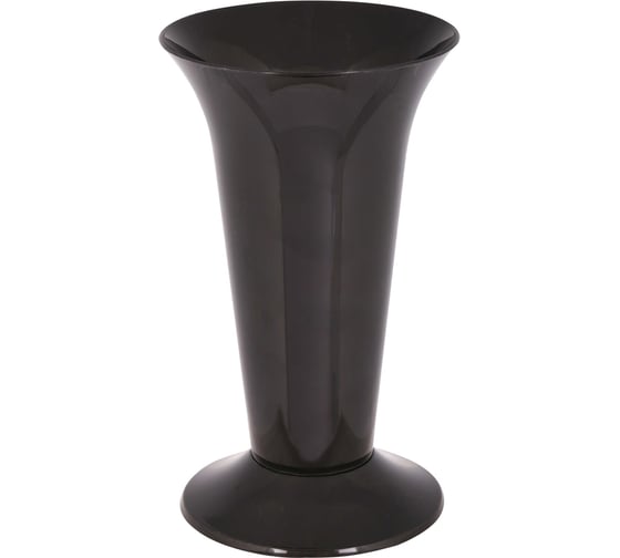 Изображение товара Ваза для цветов ЗПИ Альтернатива под срезку диаметр 129мм, высота 217мм черный М7552