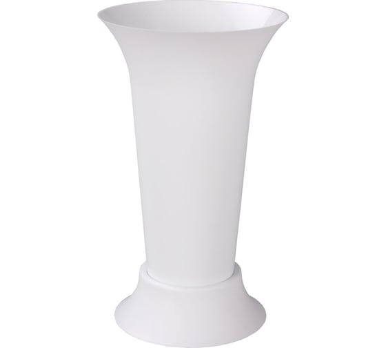 Изображение товара Ваза для цветов ЗПИ Альтернатива под срезку диаметр 185мм, высота 310мм белый М5350