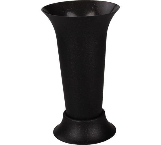 Изображение товара Ваза для цветов ЗПИ Альтернатива под срезку диаметр 185мм, высота 310мм черный М5144