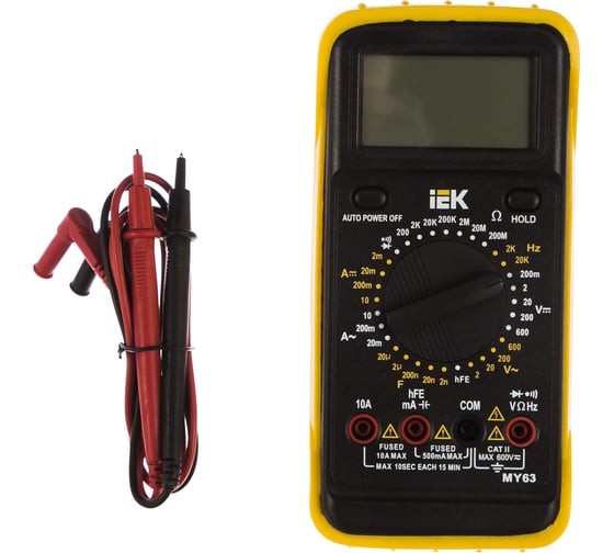 Изображение товара Цифровой мультиметр IEK Professional MY63 8553725 TMD-5S-063