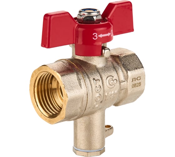 Изображение товара Шаровый кран SANEXT ГОСТ, PN40, для термодатчика Ду 15, ВР 1/2" 5905