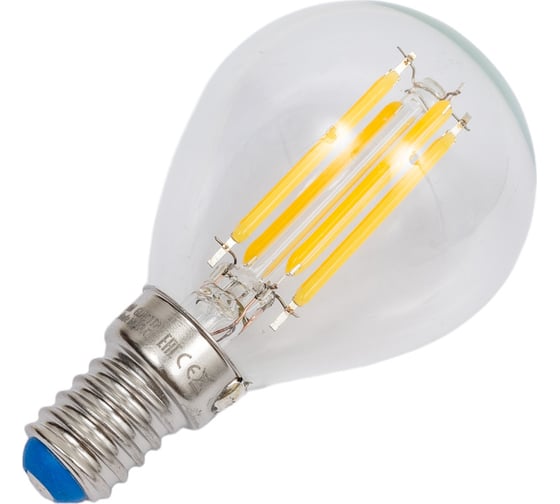 Изображение товара Диммируемая светодиодная лампа Uniel Форма шар Серия Air LED-G45-9W/4000K/E14/CL/DIM GLA01TR UL-00005192