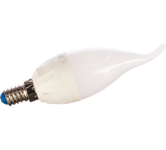 Изображение товара Светодиодная лампа Uniel Форма свеча на ветру Серия ЯРКАЯ LED-CW37 7W/WW/E14/FR PLP01WH UL-00002416