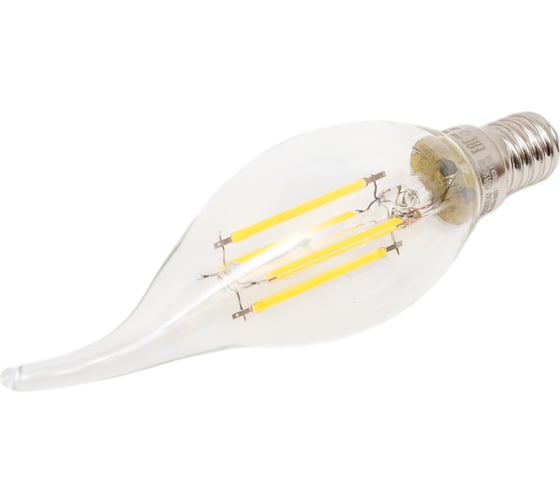 Изображение товара Светодиодная лампа Uniel Форма свеча на ветру Серия Sky LED-CW35-9W/4000K/E14/CL PLS02WH UL-00005169