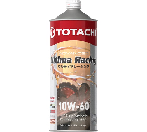 Изображение товара Моторное масло TOTACHI ULTIMA RACING UHP Fully Synthetic 10W-60, API SP, ACEA A3/B4, 1 л E5001