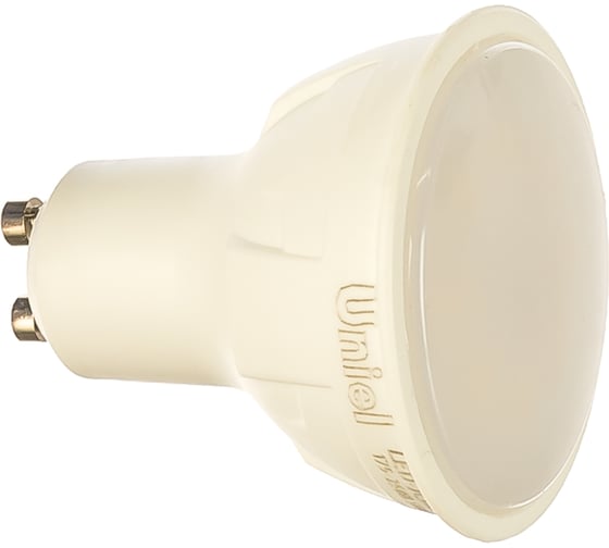 Изображение товара Диммируемая светодиодная лампа Uniel Форма JCDR Серия ЯРКАЯ LED-JCDR 6W/NW/GU10/FR/DIM PLP01WH UL-00003988