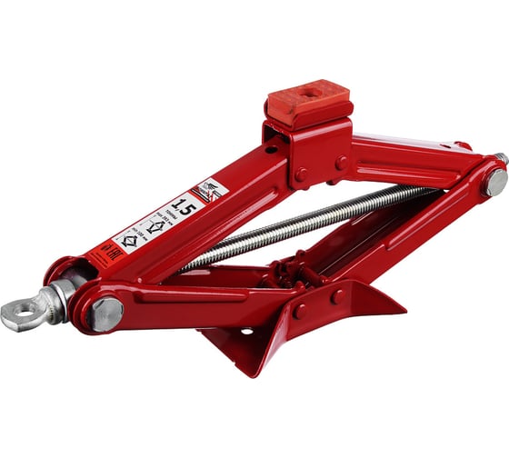 Изображение товара Механический домкрат ЕРМАК ромбический, 1.5 т, высота подъема 100-393 мм, резиновая площадка 770-058