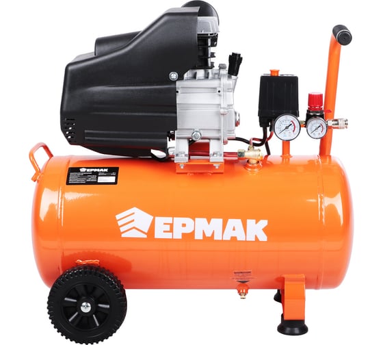 Изображение товара Воздушный компрессор ЕРМАК 200-50-1.5, 1 поршень, 1500 Вт, 50 л, 200 л/мин 690-026