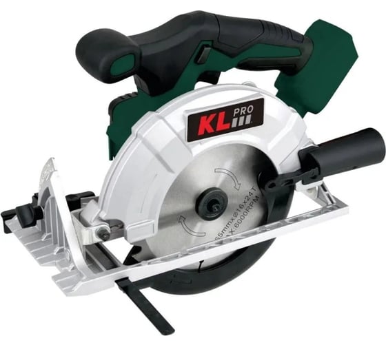 Изображение товара Циркулярная бесщеточная пила KLPRO 18 В, без ЗУ и АКБ 11999 KLDAT18B-00