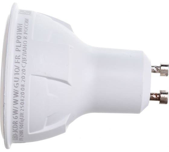 Изображение товара Светодиодная лампа Uniel PLP01WH Форма JCDR, матовая. Серия ЯРКАЯ LED-JCDR 6W/WW/GU10/FR UL-00002423