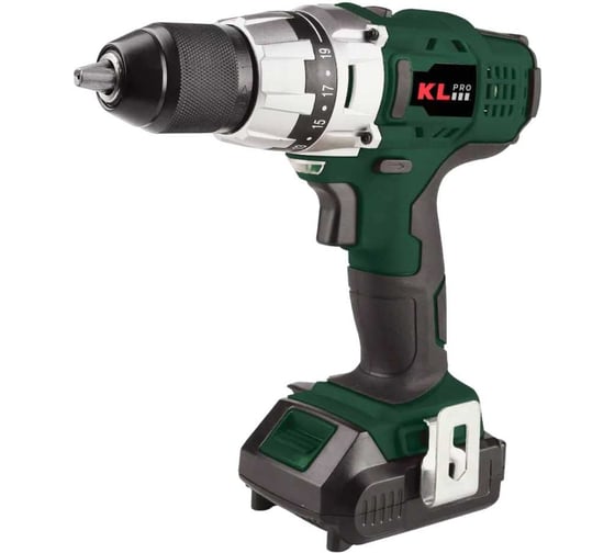 Изображение товара Аккумуляторный шуруповерт KLPRO 18 В / 2,0 Ач 11976 KLNM18-20