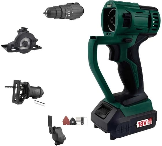 Изображение товара Аккумуляторный беспроводной шуруповерт KLPRO мульти набор, 18 В / 2,0 Ач 11969 KLMS18-20