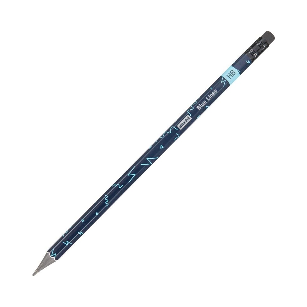 Чернографитный карандаш Attache карандаш 18 см чернографитный золотистый draw sparcle
